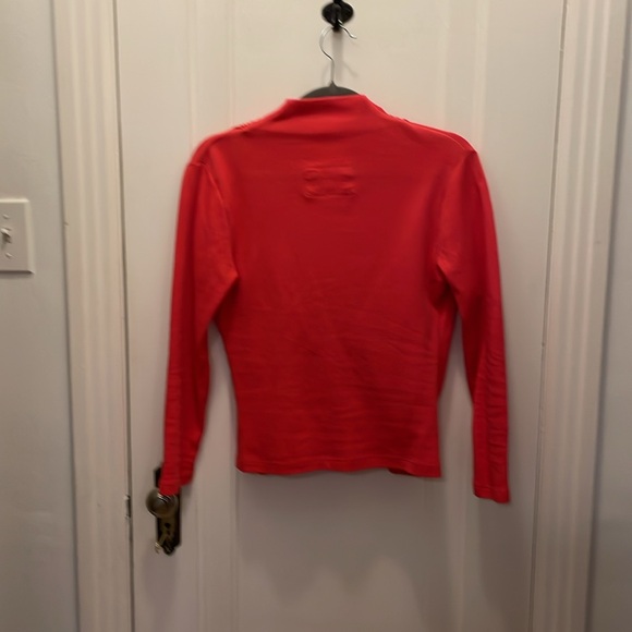 NWOT Anthropologie Maeve red faux wrap top XS - Picture 3 of 5